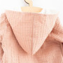 Kojenecký mušelínový overal s kapucí New Baby Comfort clothes růžová
