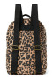 Cotton Midi Backpack - batůžek s přední kapsou Brown Leopard Studio Noos