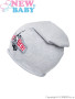 Podzimní dětská čepička New Baby Inline šedá vel. 110