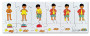 Dřevěný puzzle set 4 x 12 dílů Oblékání