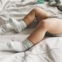 Dětské ponožky Stay-on-Socks Mint Stripes vel. 6-12 m 2 páry