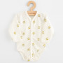 Kojenecké celorozepínací body s dlouhým rukávem z organické bavlny Olivy New Baby