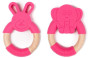 Bo Jungle kousátko B-Teether Animal wood pink