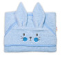 Dětská froté osuška s kapucí 80 x 80 cm Cute Bunny modrá Baby Nellys