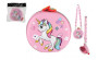 Kabelka/Peněženka jednorožec dětská se šňůrkou látka 14 cm