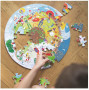 Bigjigs Toys Kulaté podlahové puzzle Čtyří roční období 50 dílků