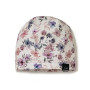 Jarní čepice Violet flowers Cream - smetanová Esito