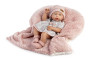 New Born holčička - realistická panenka miminko s celovinylovým tělem 853 - 38 cm Guca