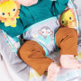 Lehátko vibrující s melodií Whimsical Wild 0 m+ do 9 kg 2019 Bright Starts