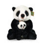 Plyšová panda s mládětem 27 cm Rappa