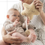 Hračka hudební Teddy hvězdička Nattou 25 cm, 0 m+