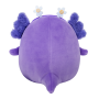 Squishmallows Fialový axolotl s čelenkou Monica