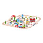 Dřevěná vláčkodráha město a vesnice 91 dílů Bigjigs Rail