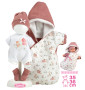 Obleček pro panenku miminko New Born velikosti 35-36 cm s doplňky Llorens