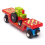Vagon s traktorem + 2 koleje Bigjigs Rail