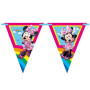 Girlanda vlaječková EKO "Minnie Mouse duhová" (9 vlajek)