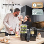 Multifunkční přístroj Nutribaby+ XL Mineral Black Babymoov