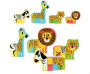 Vilac Dřevěné puzzle Veselé safari