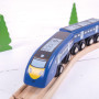 Rychlík High Speed 1 modrý Bigjigs Rail