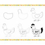Kreativní sada Kreslení krok za krokem Zvířata Janod Step by step