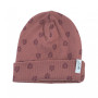 Čepička Beanie Print Rib LODGER - Rosewood