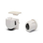 Magnetické uzávěry skříněk 8 ks + 2 klíče White