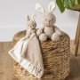 Hračka plyšová Teddy zajíček 24 cm Nattou