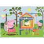 Puzzle 4v1 Peppa Pig/Prásátko Pepa Vzpomínka na prázdniny, 12+15+20+24 dílků