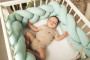 Mušelínový mantinel cop 200 cm Babymatex – chránič do postýlky Mint