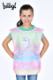 Set 5 Airy Rainbow Unicorn: batoh, penál, sáček, zástěra, peněženka Baagl