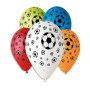 Balónek pastel 30 cm fotbal potisk 10 ks v balení