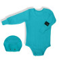 Rostoucí body žebrované Turquoise - tyrkysová Esito