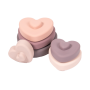 Silikonová stohovací kousátka B-Silicone Hearts