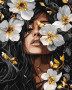 Malování podle čísel - Hudba okvětních lístků 40 x 50 cm