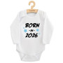 Dětské body s potiskem New Baby Born in 2026 blue