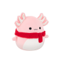 Squishmallows růžový axolotl s šálou - Archie, 30 cm