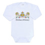 Dětské body s potiskem Lidový vzor Děvčica z Moravy New Baby