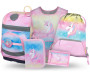 Set 5 Zippy Plus Rainbow Unicorn: aktovka, penál, sáček, zástěra, peněženka Baagl