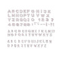 Razítka Aladine CREATIVE STAMPS, 103 ks - Tři abecedy