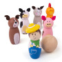 Dřevěné kuželky farma Bigjigs Toys