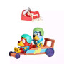 Sada figurek Gokart motokára Bluey a Rusty 