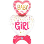 Dort samostojící Baby Girl 28"/71cm fóliový balónek nafukovací