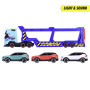 Autotransportér Volvo FH 16, 40 cm + 3 auta, světlo, zvuk