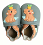 Kožené capáčky Barefoot Vel. S (0-6 měs.) Hopi Hop