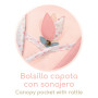 Skládací kočárek pro panenky 3 v 1 s taškou Tulipe 70 cm DeCuevas