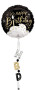 Airwalker - kruh s dortem HBD 175 x 60 cm - fóliový balónek