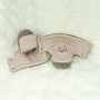 Capáčky Teddy fleece double Brown hnědá Esito