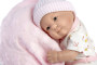 New Born holčička - realistická panenka miminko s celovinylovým tělem 855 - 25 cm Guca