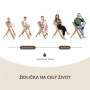 Dřevěná jídelní židlička Clipp & Clapp + dárek Zopa