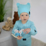 Rostoucí body žebrované Turquoise - tyrkysová Esito
